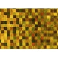 thumbnail image 1 of Ahgly Company Machine Washable Indoor Rectangle Checkered Yellow Modern Area Rugs, 4' x 6', 1 of 4