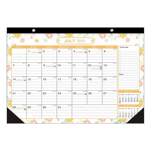 Calendario N 2025 Más Vendido En Inglés, 18 Meses, Escritori