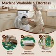 thumbnail image 5 of Design&I 8'x10' Washable Area Rug Sport Park Layout With Flag Pin And Fairway Stripe Design Golf Ball Refined for King Size Bedroom, Under Bed, Sleek Flatweave Pet Friendly, 5 of 7