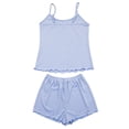 thumbnail image 4 of xiaxaixu Ensemble Pyjama Femme Camisole Sans Manches avec Short Élastique à la Taille, 4 of 9