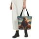 thumbnail image 5 of Balery Meditating Golden Retriever Bolsa de Hombro con Diseño, Bolsa Grande y Duradera, Bolsa Versátil para Compras, 5 of 6
