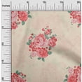thumbnail image 2 of oneOone Cotton Poplin Twill Light Beige Fabric Florals Diy Clothing Quilting Fabric Print Fabric By Yard 56 Inch Wide, 2 of 4