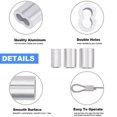 thumbnail image 3 of Moluckfu 180Ud Kit De De Aluminio Para Cable Con Conectores En Forma 8 Uso General Plata, 3 of 6