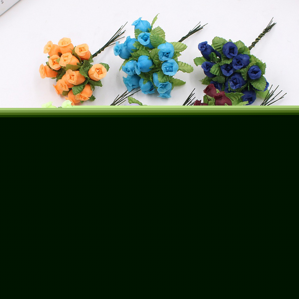thumbnail image 5 of Advancent Flores artificiales, ramo de rosas, hogar, boda, DIY, regalo, plantas falsas, suministros de decoración para fiesta de año nuevo Kits de decoración para fiestas Rosa oscuro, 5 of 6