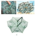 thumbnail image 3 of Piège à Appâts de Pêche Polygonal Piège Automatique Filet de Pêche Pliable Portable Cage à Crevettes, 3 of 8