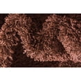 thumbnail image 5 of Unique Loom Solid Shag Modern Plush Area Rug 8' x 11' Rectangle Chocolate Brown, 5 of 5