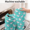 thumbnail image 5 of Light Blue Cartoon Unicorn Pattern Bathroom Rugs Mat,Non Slip Microfiber Bathroom Rug,Rubber Backing,Soft Bathroom Mats for Bathroom Floor,Tub and Shower,47x17in(120x43cm), 5 of 5