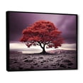 thumbnail image 2 of Designart Tree black framed wall art, Purple Tree Purple Autumn I , Trees Large framed wall art decor, Purple Traditional black framed wall art, 32x24 inches black frame, 2 of 5