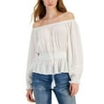 thumbnail image 2 of INC International Concepts Womens Metallic Detail Top Bright White XL, 2 of 2