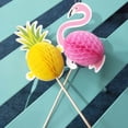 thumbnail image 3 of FENGGUIQU 10Ud Firételas Rosa Para Decoración De Pasteles Con Diseño 3D Para Fiesta Hawaiana, 3 of 6