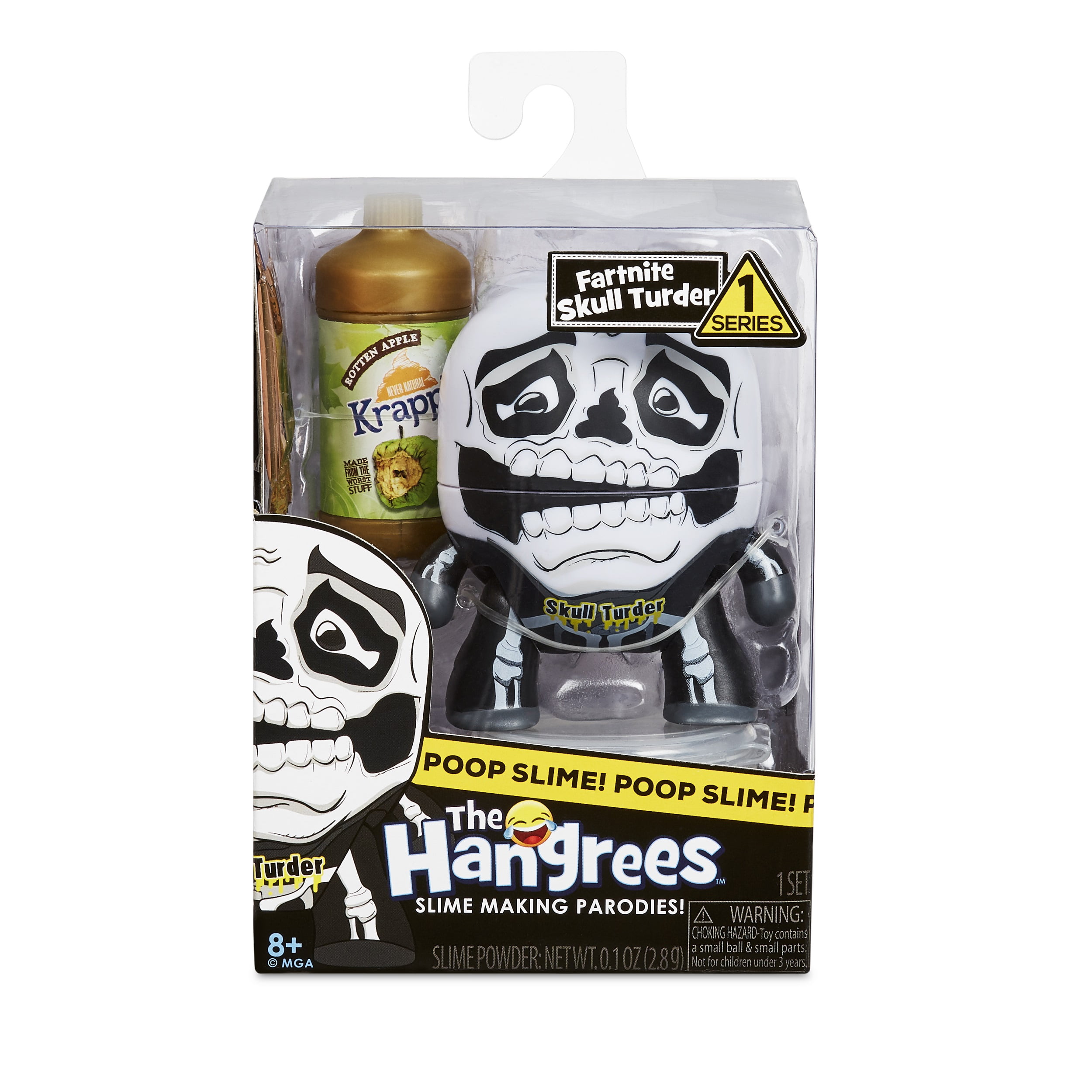 The Hangrees Fartnite Skull Trudder Collectible Parody Figure with Slime, Great Gift for Children Ages 6, 7, 8+