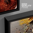 thumbnail image 4 of wall26 - World MAPE Made from Spices - Framed Canvas Art Wall Art - 24"x36"x3 BLACK, 4 of 5