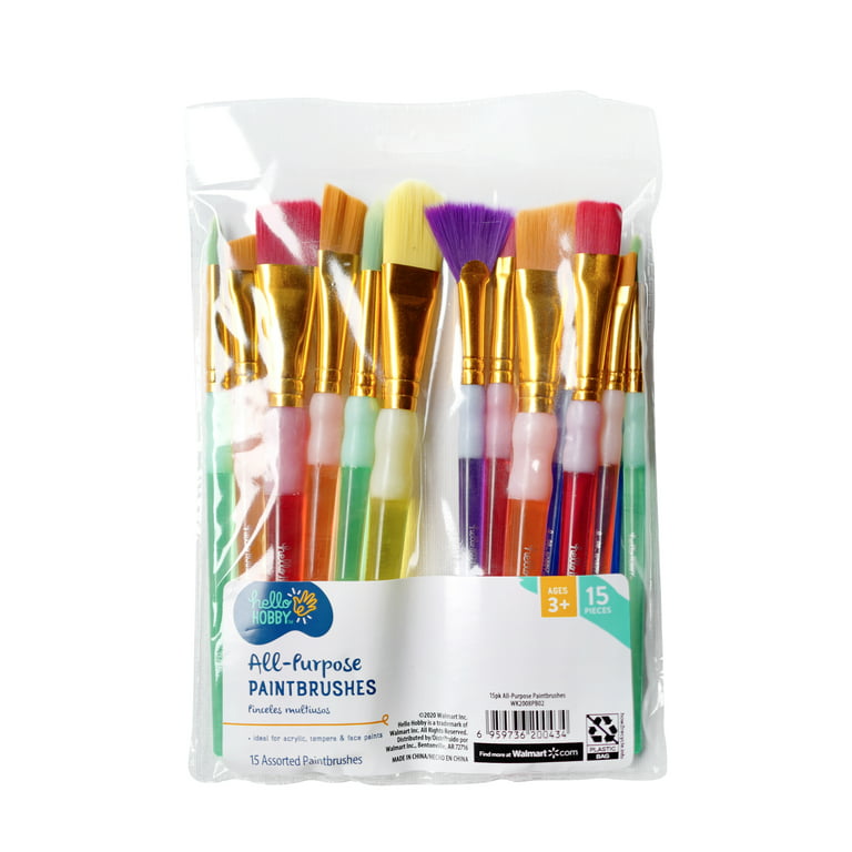  10 Pieces 3/4 Inch Flat Paint Brushes Acrylic Paint