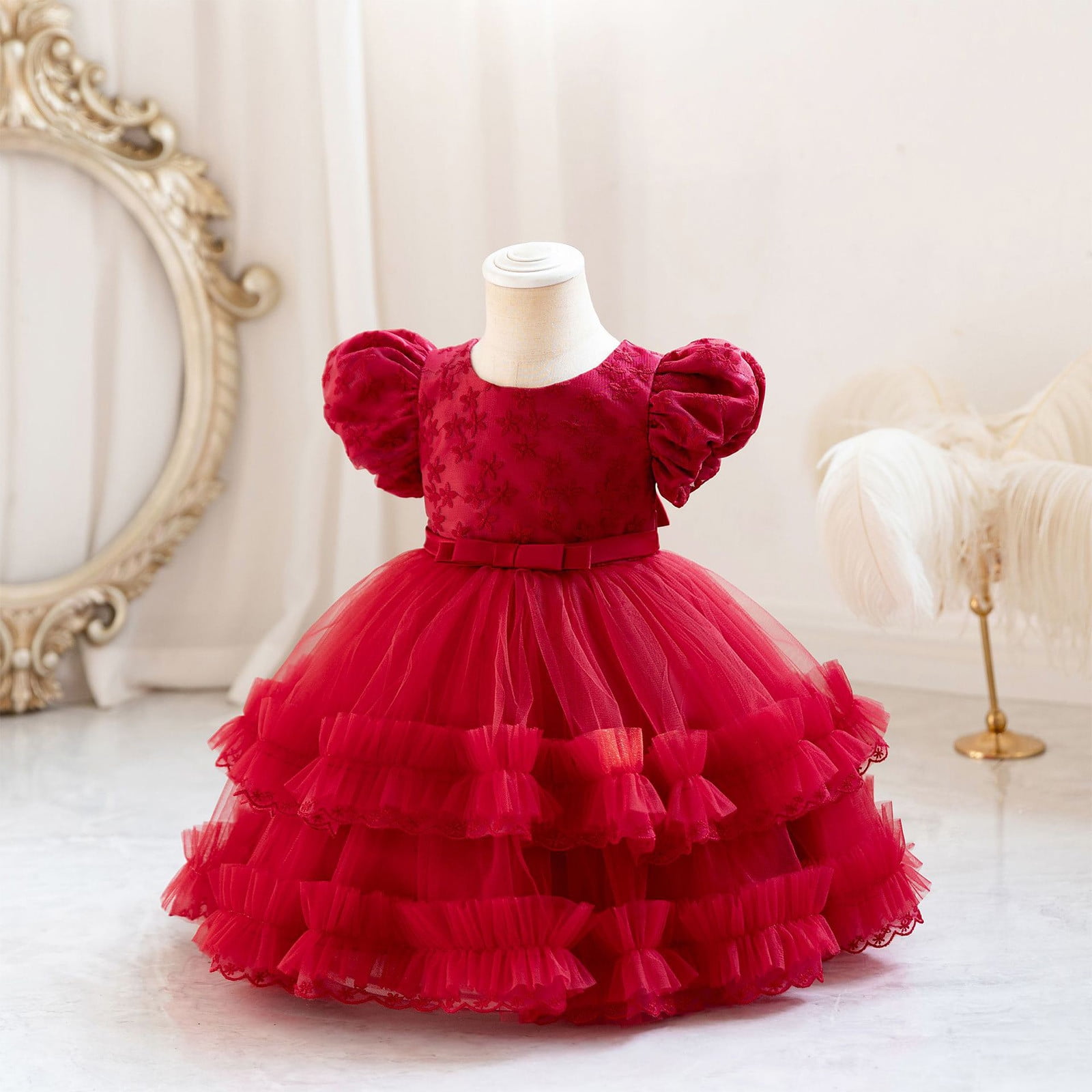 little girl puffy dresses