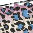 thumbnail image 3 of Pink and Blue Of Leopard Print Shower Curtain 36"x72" ,Bathroom Decorative Shower Curtains Set with 12 Hooks,Modern Waterproof Washable Shower Curtain, 3 of 6