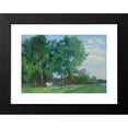 thumbnail image 2 of Piotr Hipolit Krasnodębski 24x18 Black Modern Framed Museum Art Print Titled - Countryside Landscape (1914), 2 of 5