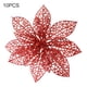thumbnail image 2 of Inteprter Adornos de Navidad Árbol de Navidad Hueco Flor artificial Decoración Flor de plástico 10/20X Kits de decoración para fiestas rojo Inteprter HA001459-03, 2 of 6