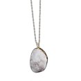 thumbnail image 4 of Natural Stone Pendant Necklace - Gold Edge Stones Energy Sweater Chain Jewelry--7-Product code 35138 7, 4 of 5