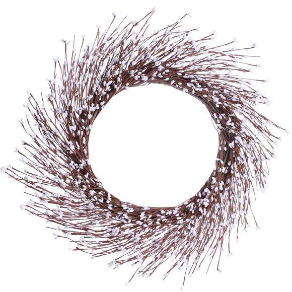 LLZLL 20"" White Berry Wreath Artificial Winter Wreath Winter Wreaths for Front Door Valentines Day Wreath White Valentines Day Gifts for Winter Valentines Day Home Decor (White)