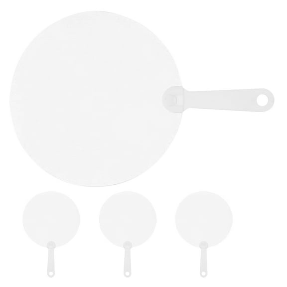 PBPBOX craft fan DIY Painting Fan PVC for Family Members at DIY Projects 4pcs