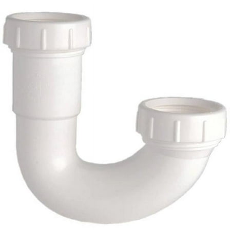 Slip-Joint J-Bend Trap, 1.5 in., Plastic for Use with Kitchen & Bathroom Sinks