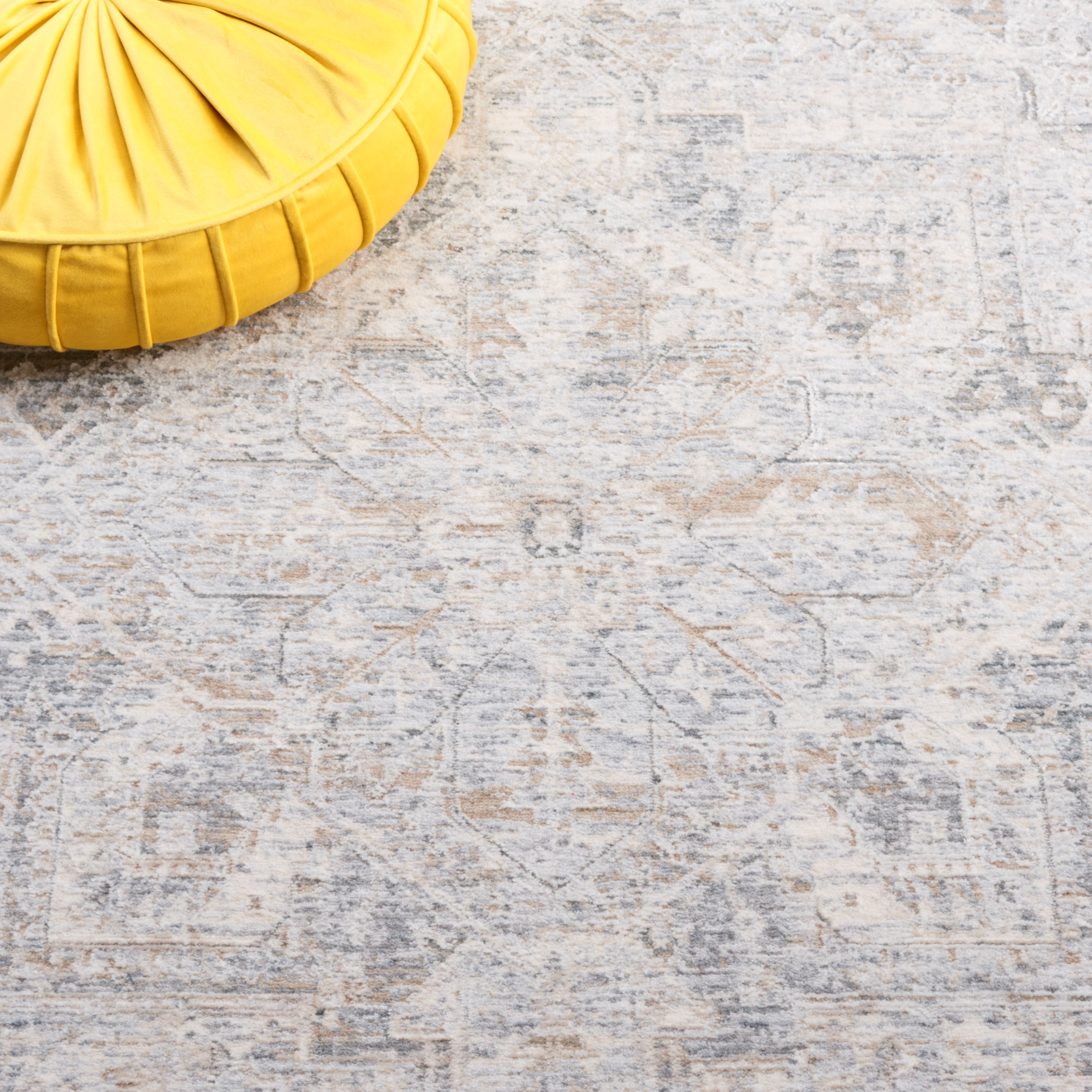 SAFAVIEH Marmara Bristol Oriental Runner Rug, Beige/Grey Blue, 2' x 8'