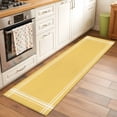 thumbnail image 3 of Pure Yellow Large Area Rugs for Bedroom Living Room, Soft Non Slip Carpet Bedside Rug, Simple Solid Color Rectangular Floor Cover Kitchen Accent Rug 2'x6' for Dining Room/Office, 3 of 9