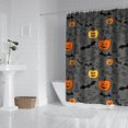 thumbnail image 2 of Vintage Halloween Elements Pattern Shower Curtain 72"x72" ,Bathroom Decorative Shower Curtains Set with 12 Hooks,Modern Waterproof Washable Shower Curtain, 2 of 6