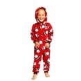 thumbnail image 4 of Nituyy Family Matching Pajamas Set Hooded Rompers Xmas Printed Christmas Sleepwear, 4 of 5