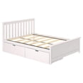 thumbnail image 4 of Max & Lily Full Size Bed Frame with Storage Drawers, Solid Wood Platform Bed for Kids, 4 of 11