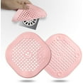 thumbnail image 1 of Paquete de 2 protectores de drenaje de silicona CHAO color rosa, 1 of 5