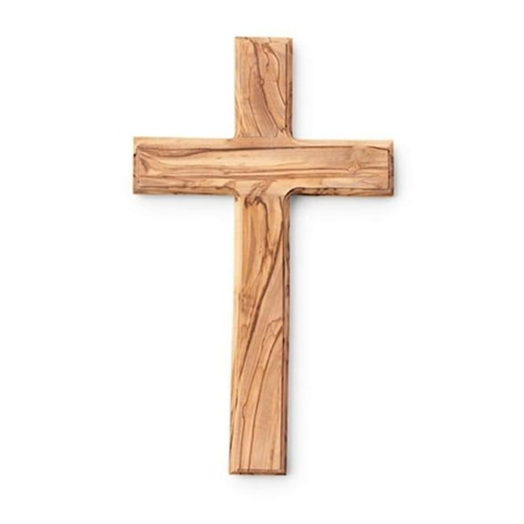 Cross-Olive Wood Plain Cross (9")