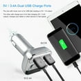 thumbnail image 4 of RHEA- Wireless Handsfree Car Kit Fm Transmitter Mp3 Player Dual Usb Charger Us, 4 of 6