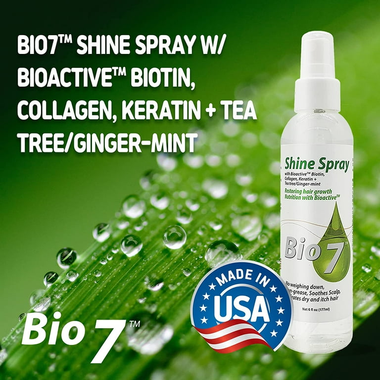 BY NATURES BIO 7 Shine Spray w/Restoring Hair Growth (6oz) BY NATURES BIO 7 Shine Spray w/Restoring Hair Growth (6oz)
