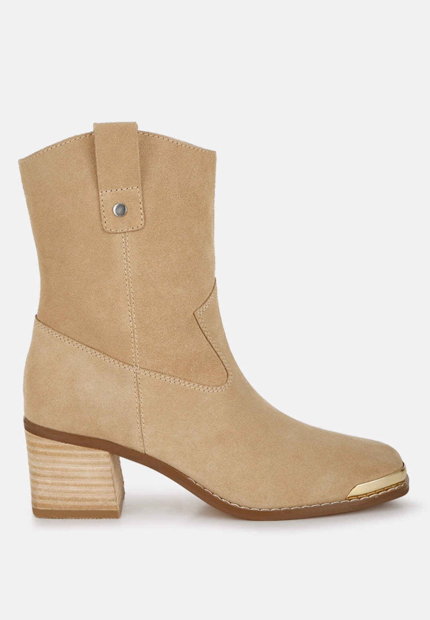 Santimon Men\'s US 6-6.5 Beige Suede Casual Chelsea Ankle Dress Boots‎ Amazon.com | Santimon Men main image 2