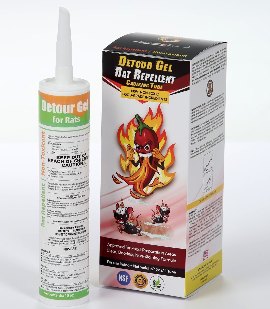 DETOUR GEL FOR RATS Professional Grade Rat Mice Rodent Repellent