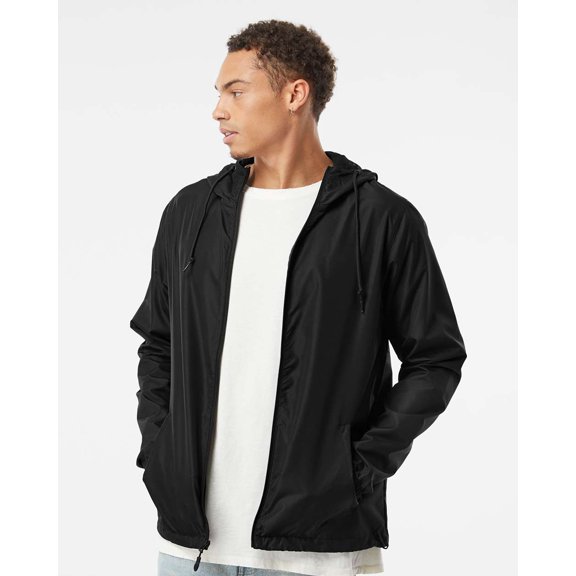 Independent Trading Co. Men's Light Weight Windbreaker Zip Jacket