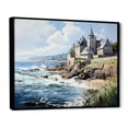 thumbnail image 2 of Designart "Coastal Village in Brittany French Coastal Beauty I" Nautical & Beach Floater Framed Canvas Wall Art, 2 of 7