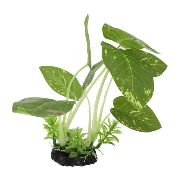 Unique Bargains Plastic Aquarium Plants Fish Tank Accessories Plants for Aquarium Decorations Green