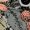 Ash Grey, variant on Boho Nana Floral Checkered Graphic T-Shirt