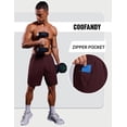 thumbnail image 3 of COOFANDY Men' Athletic Basketball Shorts Workout Gym Running Quick Dry Shorts Lightweight Tennis Shorts, 3 of 6