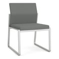 thumbnail image 1 of Fauteuil d'Invité Sans Accoudoirs pour Réception Gansett / Acier Argenté / Gris Pâle, 1 of 5