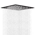 thumbnail image 1 of SOLVEX Cabezal de Ducha de Lluvia 12 Pulgadas, Regadera Cuadrada para Ba&ntilde;o, Cabeza de Ducha de Ba&ntilde;o, Regadera Acero Inoxidable, Acabado Negro, SP-50022-3, 1 of 6