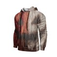 thumbnail image 5 of GrmtClth Hoodie Halloween Witch Pumpkin Ghost Bat Pattern Kangaroo Pocket Long Sleeve Pullover for Men Orange L, 5 of 8