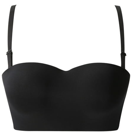 

Dadaria Plus Size Bras for Women Sports Bra No Rims Side Breast Comfortable Breathable Base Top Solid Underwear Black XL Women