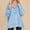 Light Blue, variant on CLOISE Sweatshirt for Women Solid Pullover Sweatshirts Button Henley V Neck Long Sleeve Hoodies Shirts Beige Drop Shoulder High Low Hem Stitching Tees Fall Comfy Preppy Outfits XL