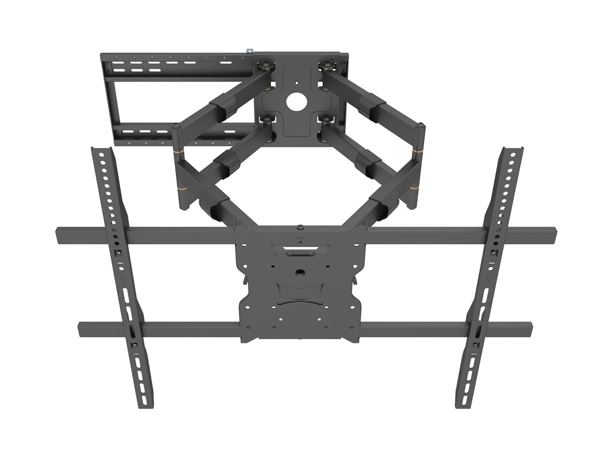 Monoprice Commercial Full Motion TV Wall Mount Bracket Extra Large and Extra Long Extension Range to 38.6" For 60