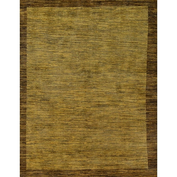 Ahgly Company Indoor Rectangle Abstract Dark Brown Abstract Area Rugs, 7' x 9'