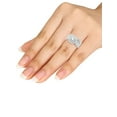 thumbnail image 5 of 1 Carat T.W. Diamond Double Halo 10kt White Gold Engagement Ring Set, 5 of 5