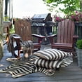 thumbnail image 3 of The Rug Market 25255E ZEBRA BROWN SHAPED AREA RUG Brown-cream 8X10, 3 of 4